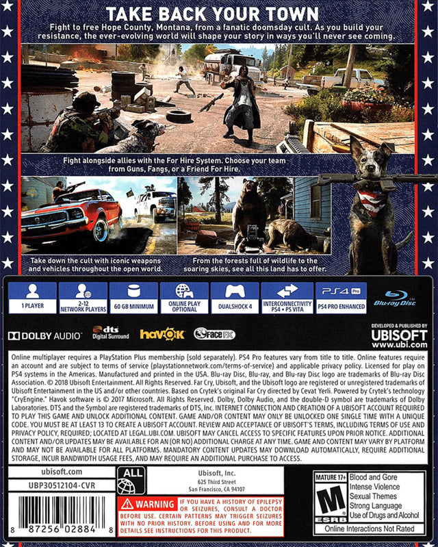 Far Cry 5 – PlayStation 4 (PS4) Pre‑Owned (Case & Disc Only)