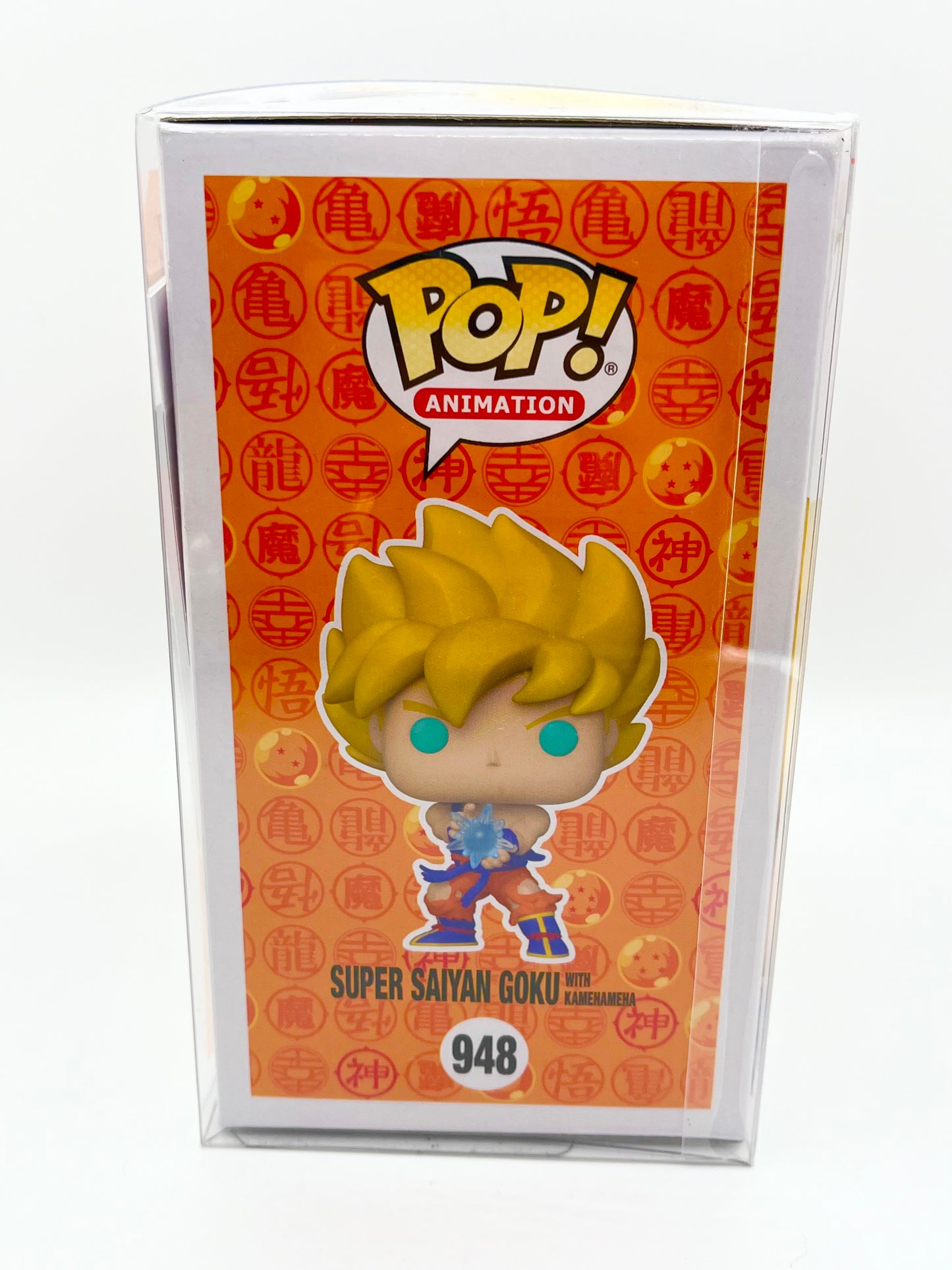Super Saiyan Goku with Kamehameha Funko Pop #948 autographed by Voice Actor Sean Schemmel