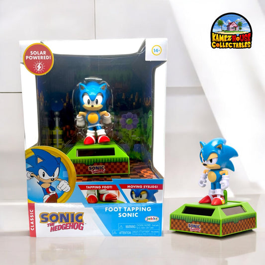 Sonic The Hedgehog Solar Powered 6 Inch Action Figure with Toe Tapper Feature